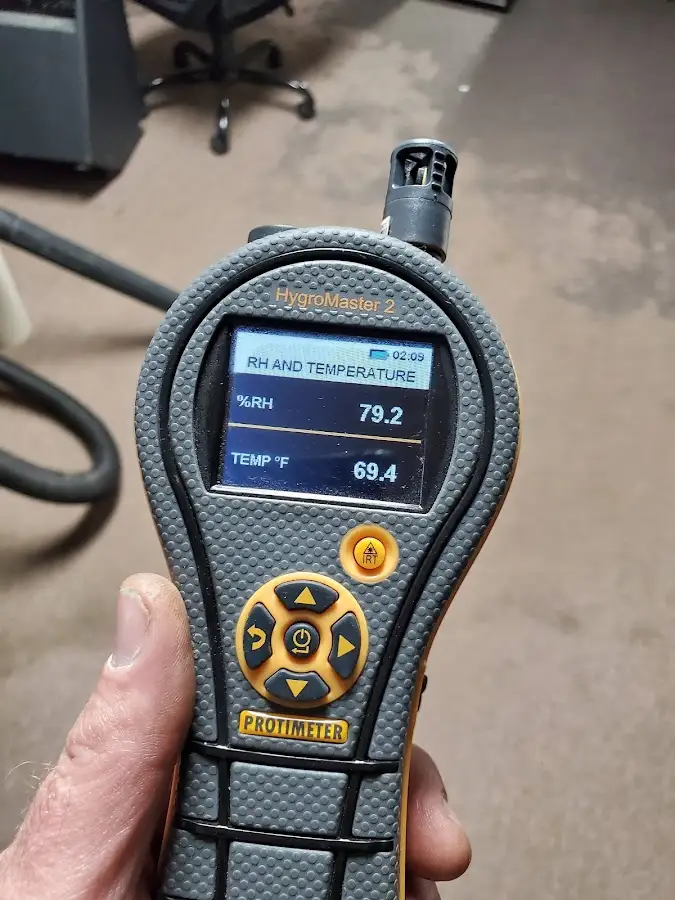 Moisture meter humidity assessment for Fire & Smoke Damage Restoration in West View